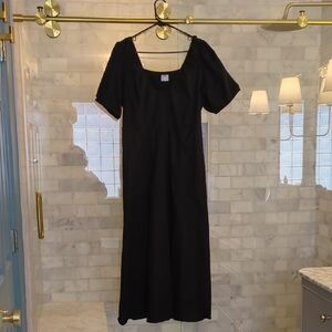 Old Navy Classic Black Puffed Sleeve Dress